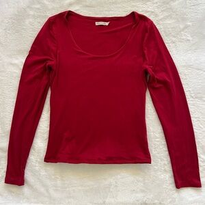 Fashion Nova Women's Wine Long Sleeve Top, Size M